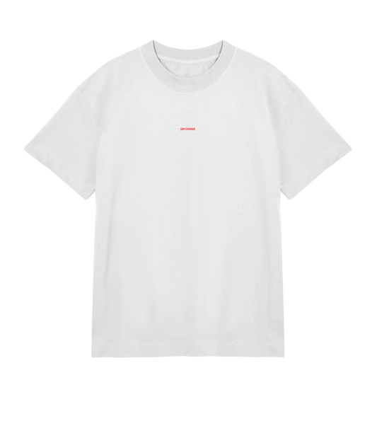 White & Red Oversized T-shirt